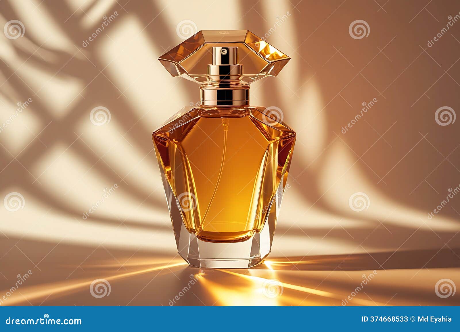 Al Makhtoom Arabian Night perfume bottle in warm golden candlelight