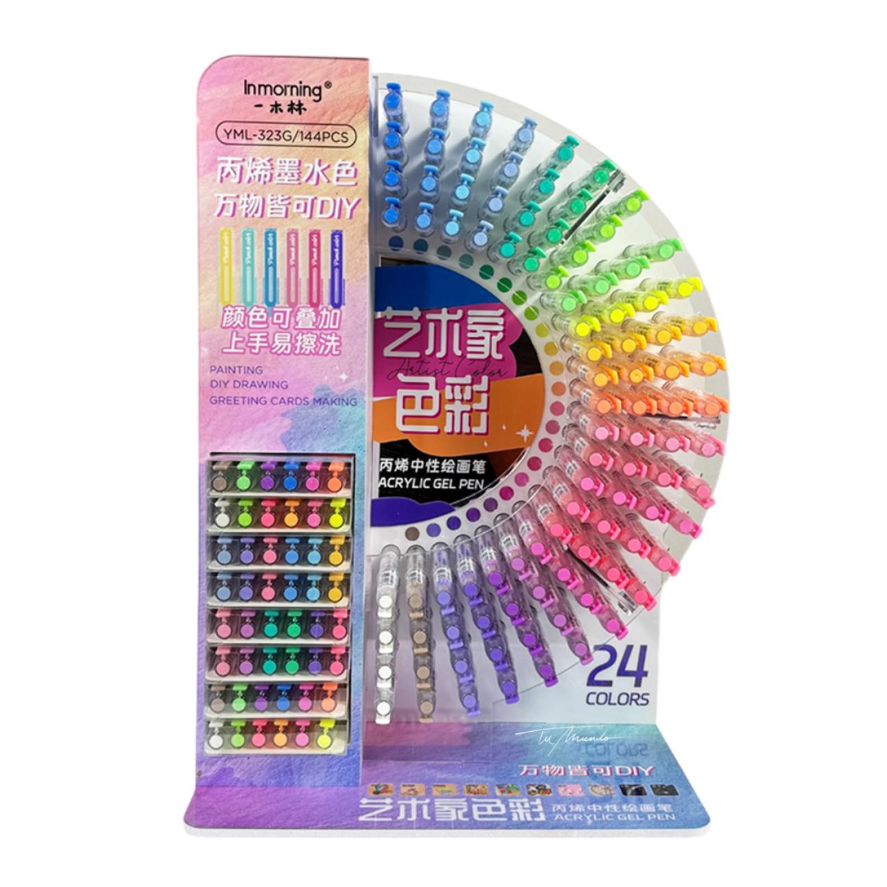 Set 24 Lapiceras de Gel de Colores