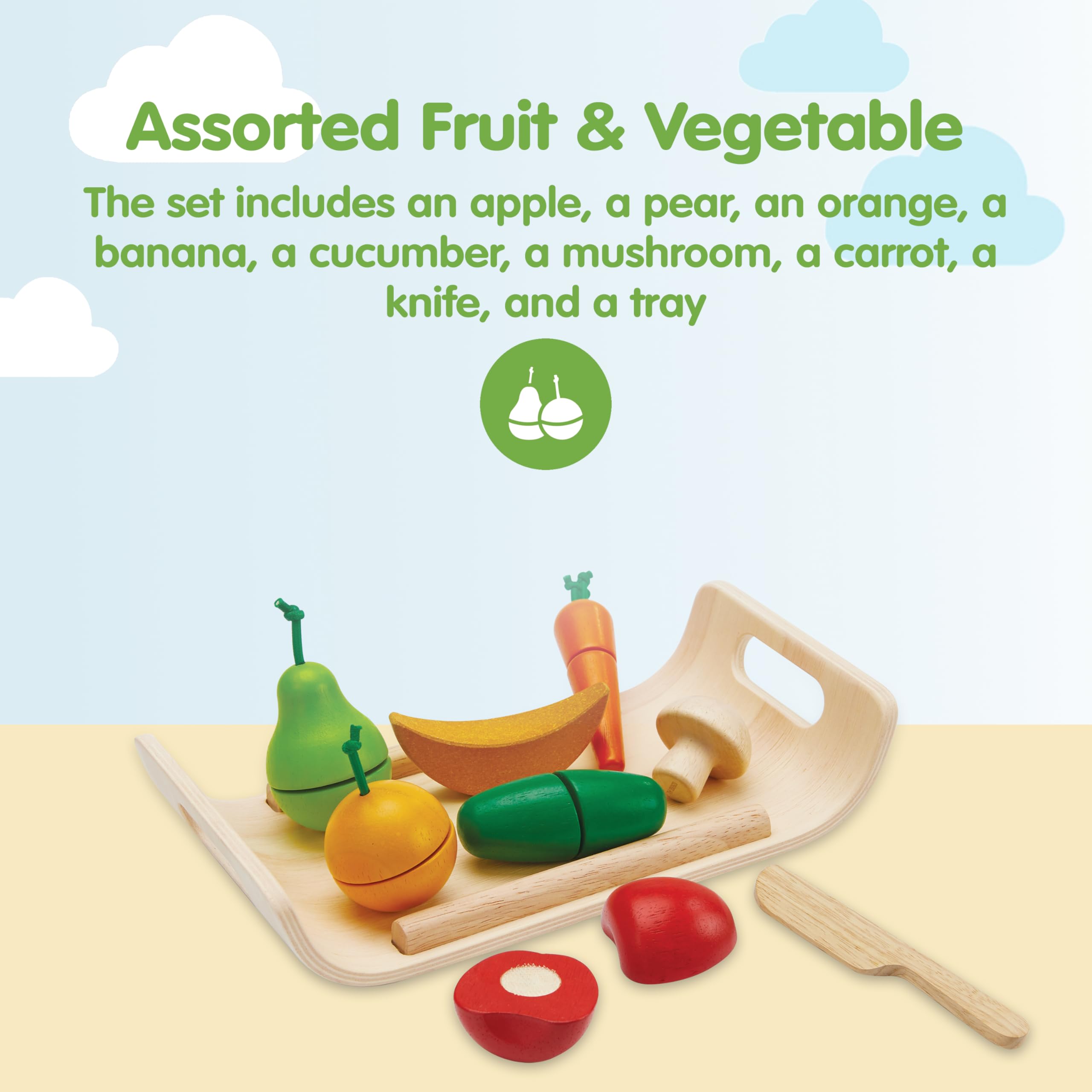 Set Frutas Cortables con Velcro 10 Piezas