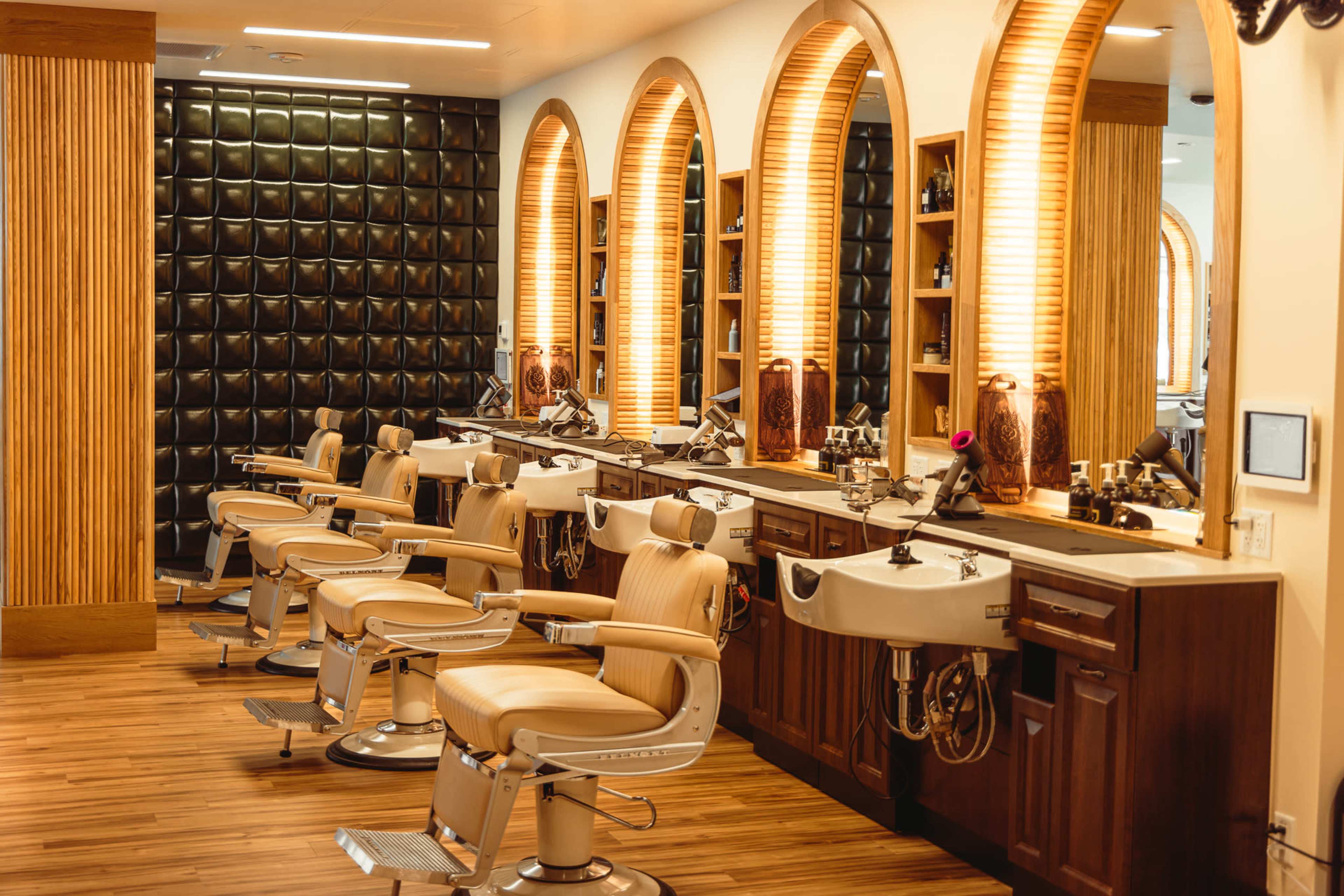 Interior de Nero Studio, barbería premium en Suances
