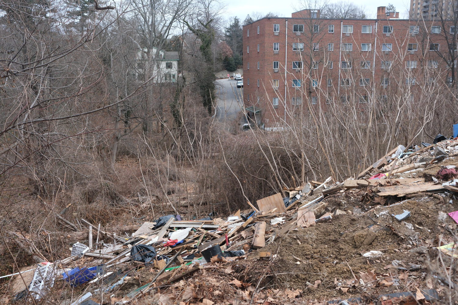 After Townhouse Renovation Debris in JVC — clean, cleared space
