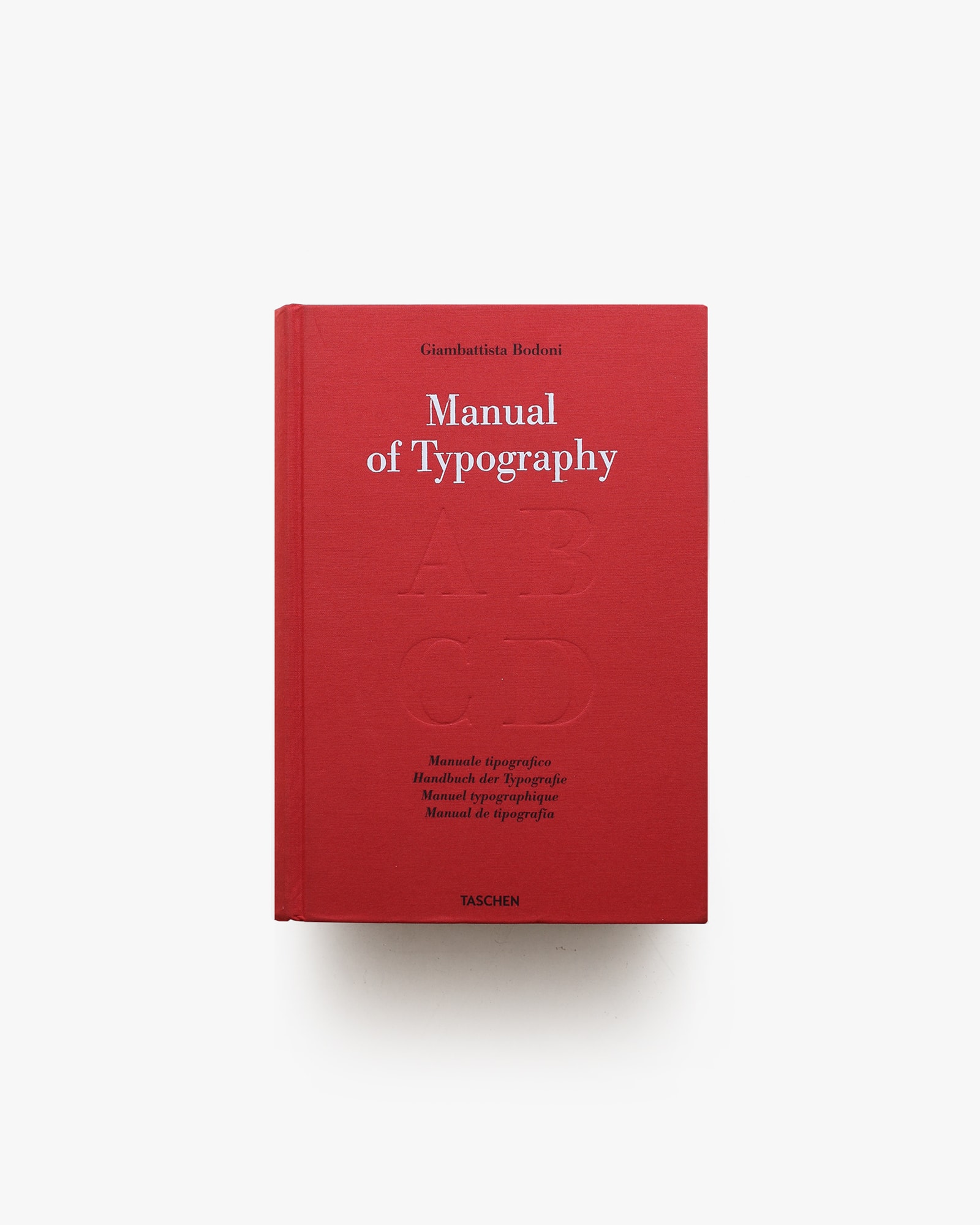 Modern edition of Bodoni's Manuale tipografico.