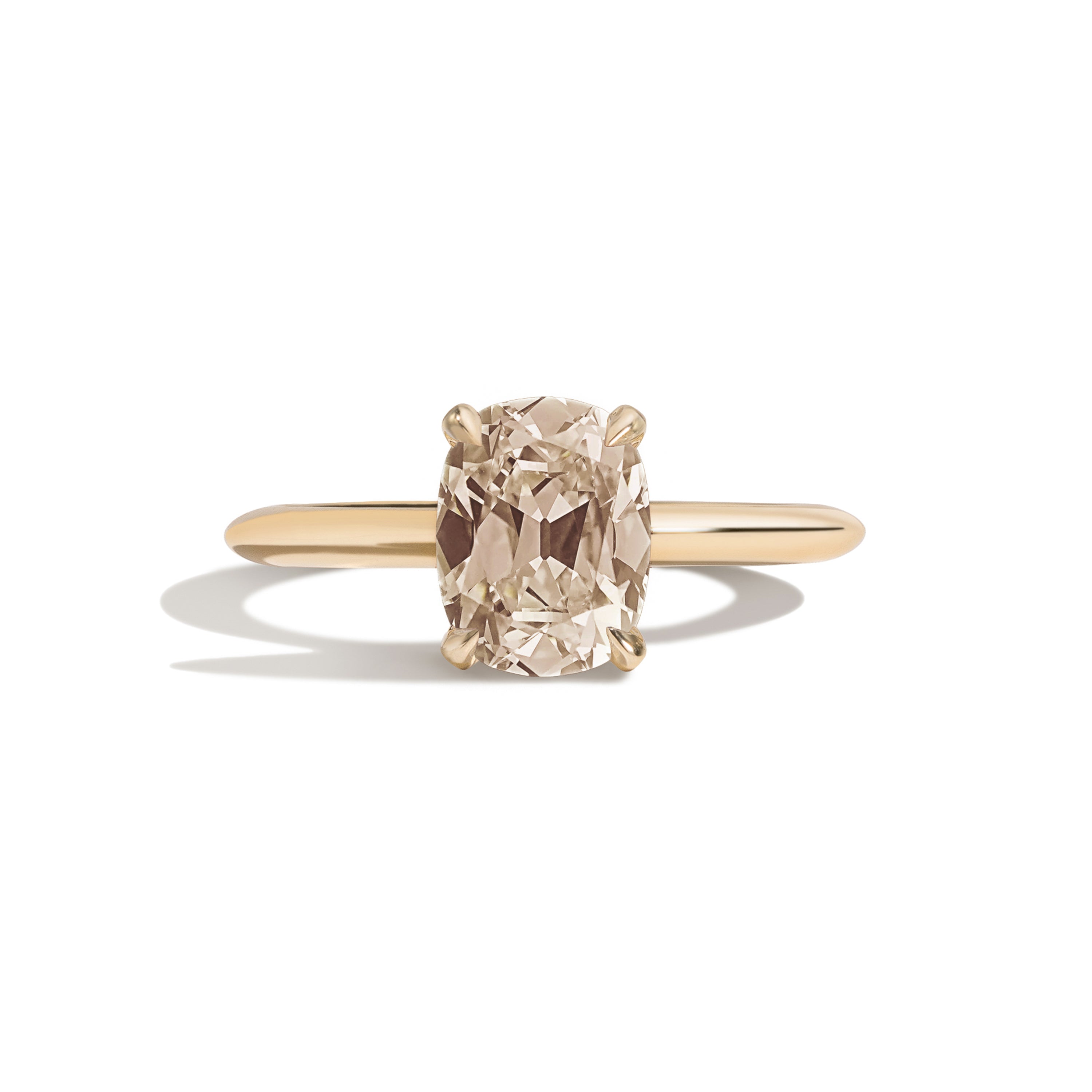 Gold and diamond rings