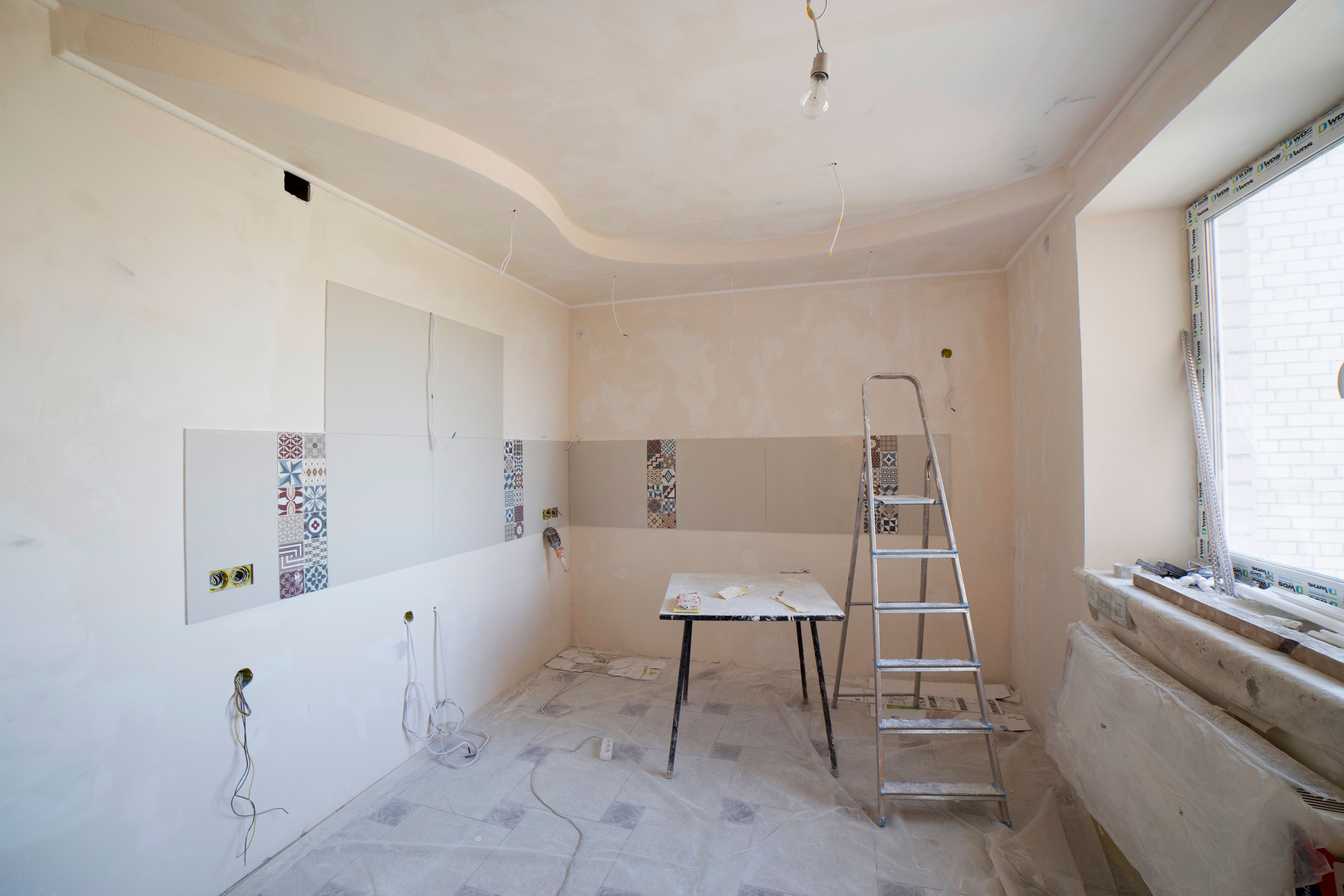 Clean empty villa space after clearance