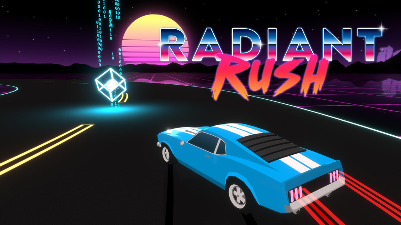 Top-down view of a car racing through traffic in Car Rush