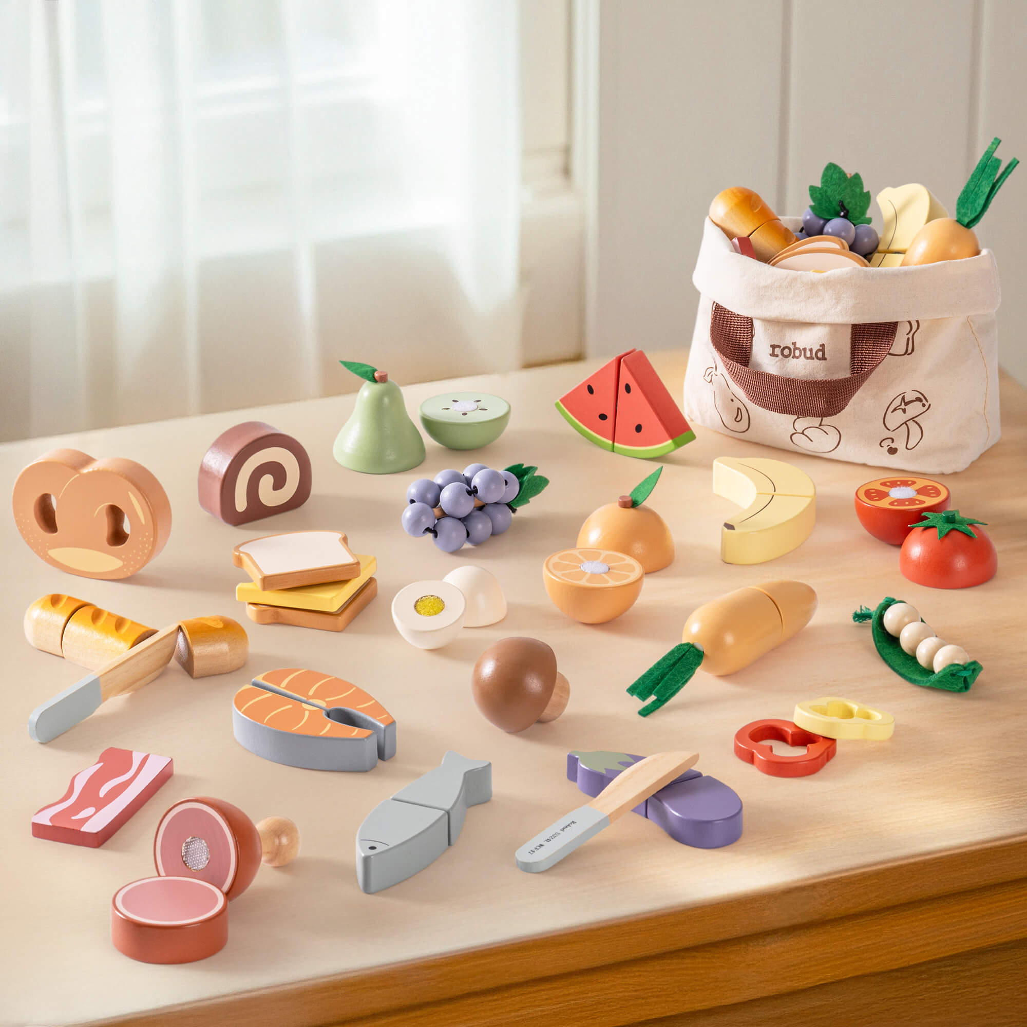 Set Frutas Cortables con Velcro 10 Piezas - imagen 3