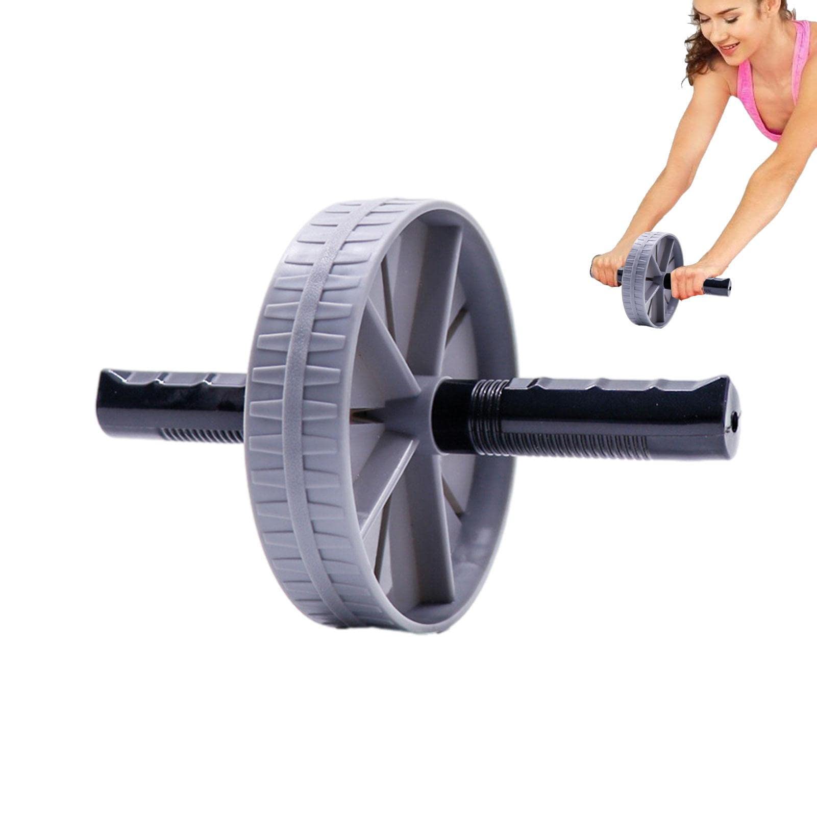 Rodillo Abdominal con Alfombra y Cuerda