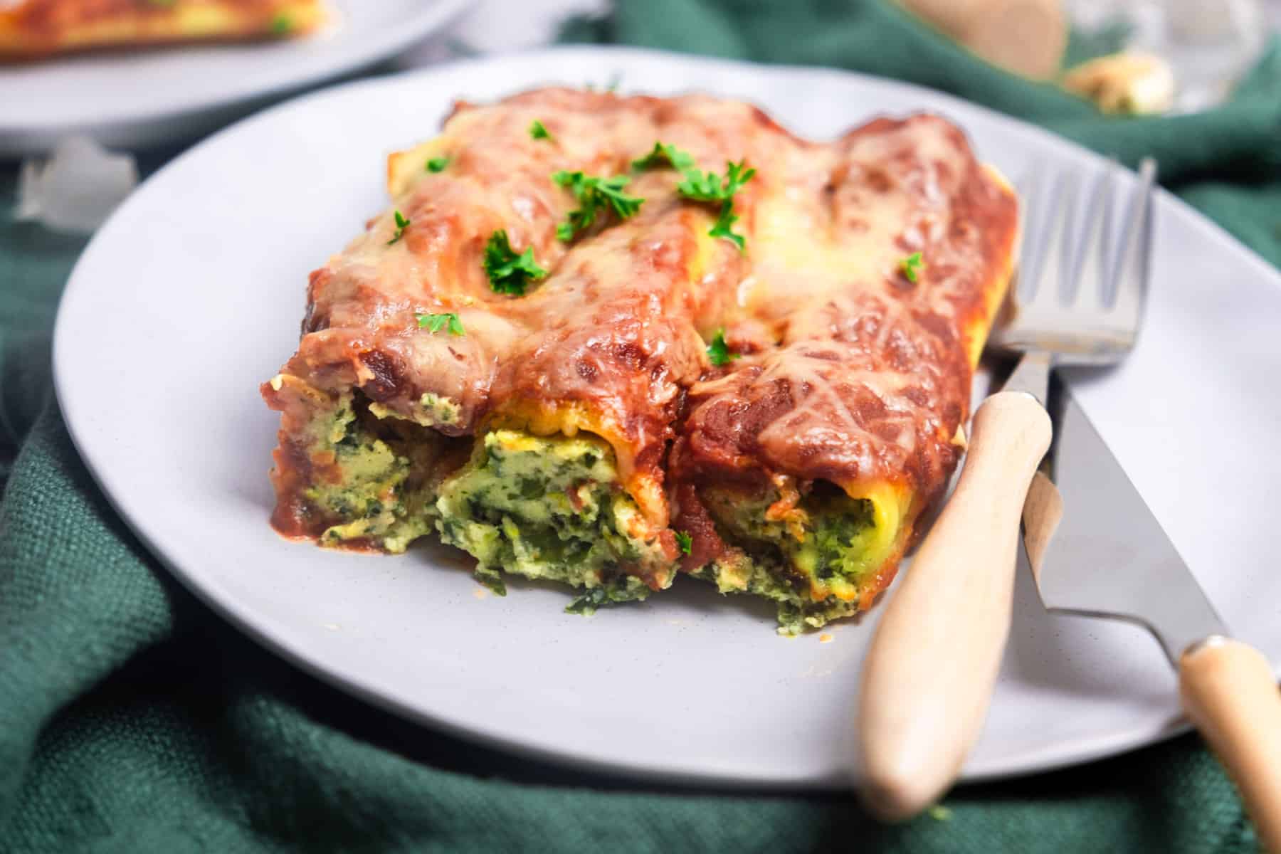 Paneer Tikka Stuffed Cannelloni