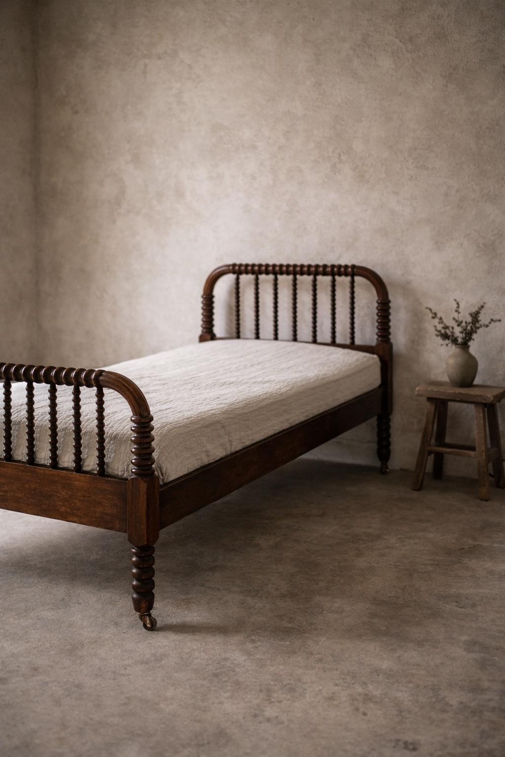 Old bed being removed from a Dubai home