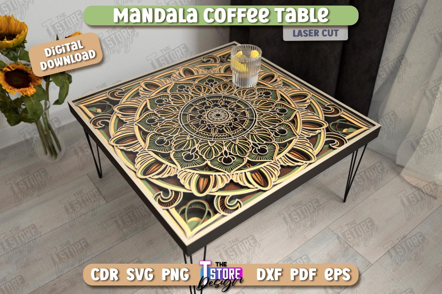 Objet : Table basse géométrique