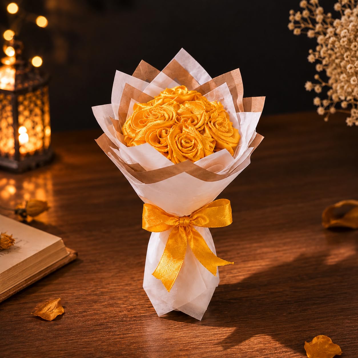 Handmade bouquet wrapped with ribbon — the Dreamy Collection, Nepal