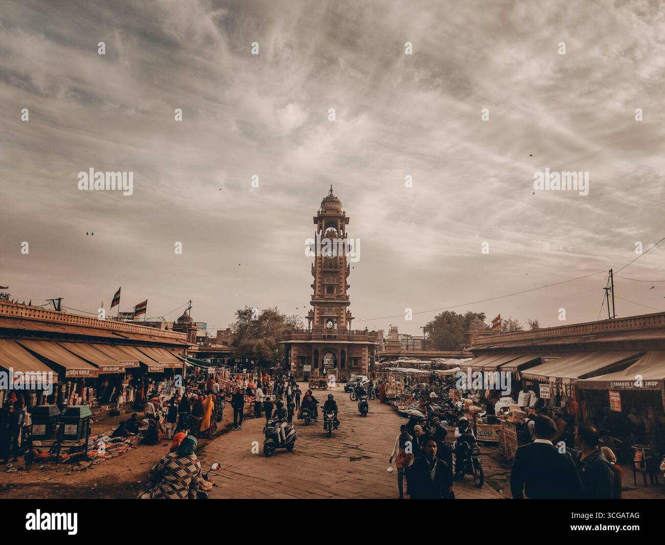 Sardar Market Shopping Lanes Evening