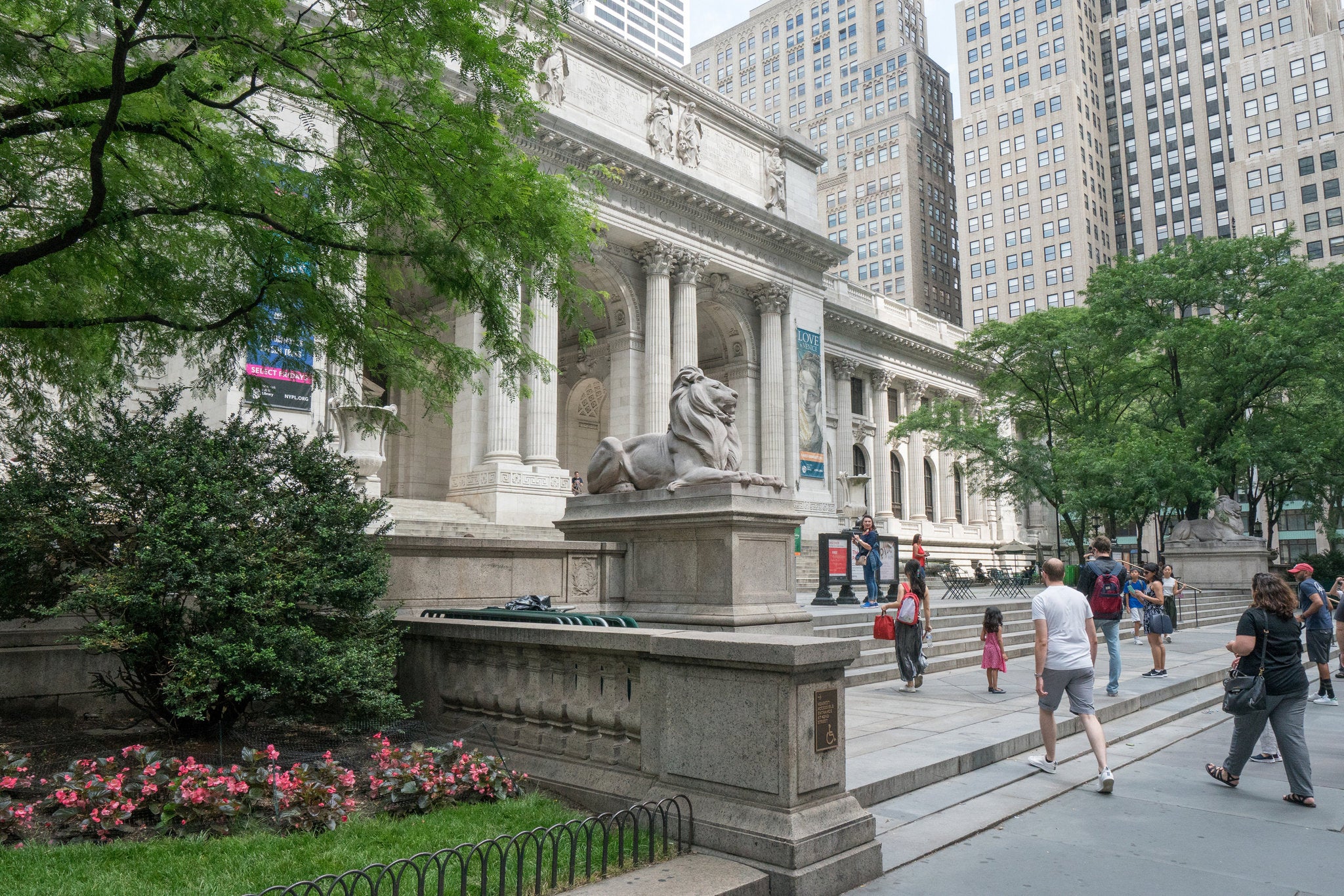 The New York Public Library, home of one of the surviving Gutenberg Bible copies.