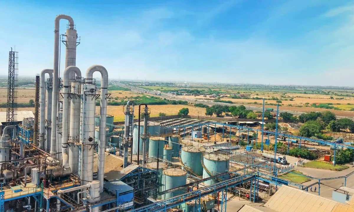 Chemical industrial plant in India