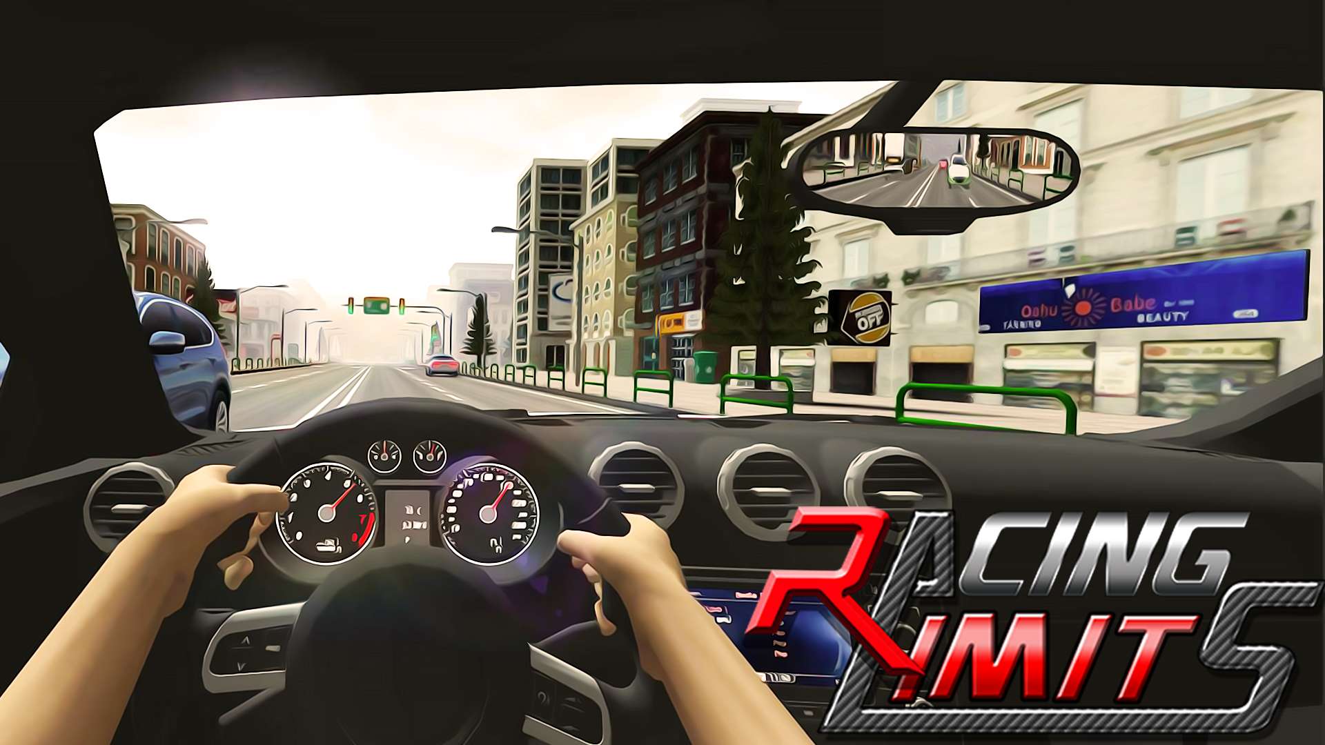 Busy city street racing world in Car Rush