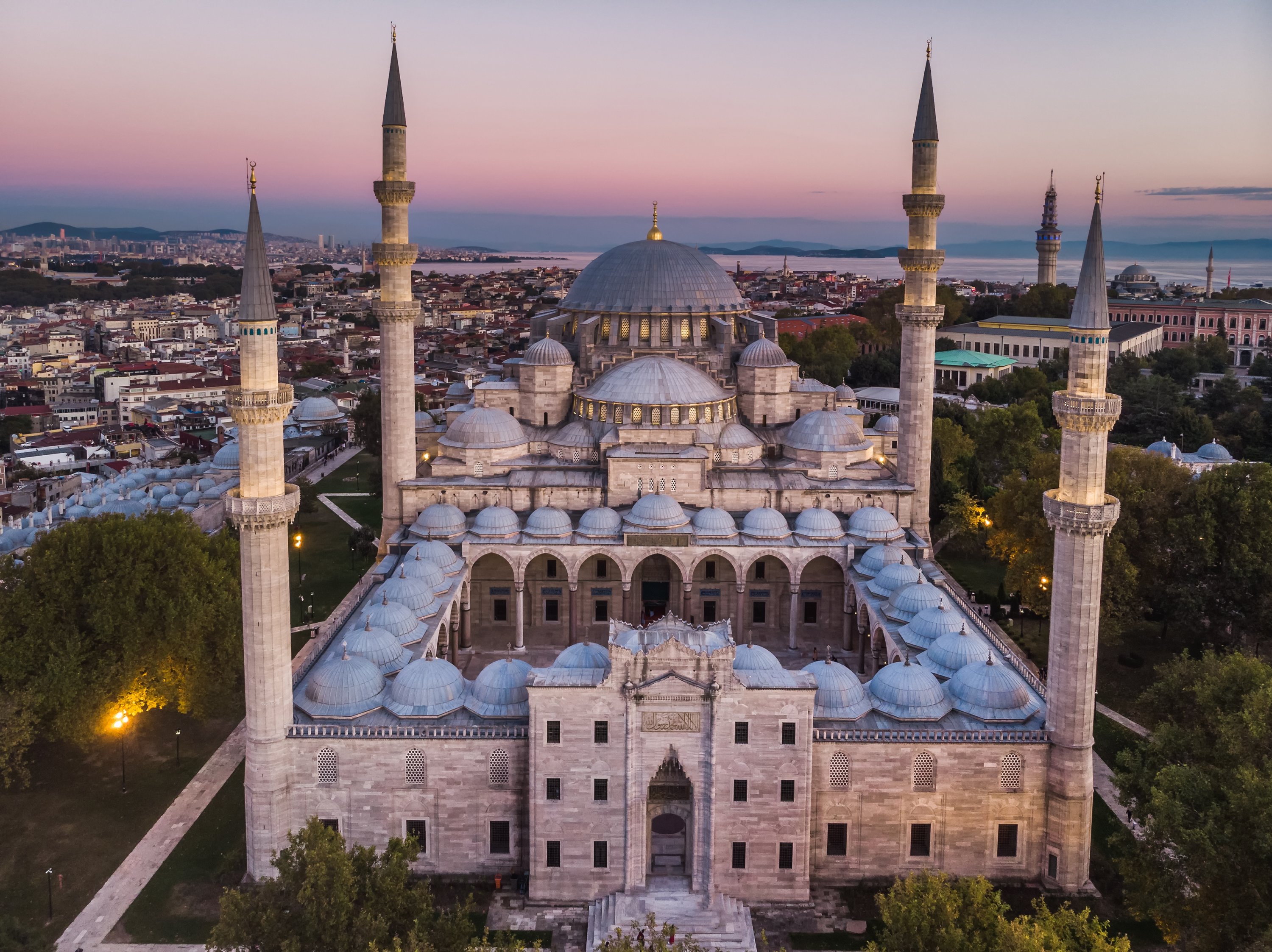 Mosque at dusk