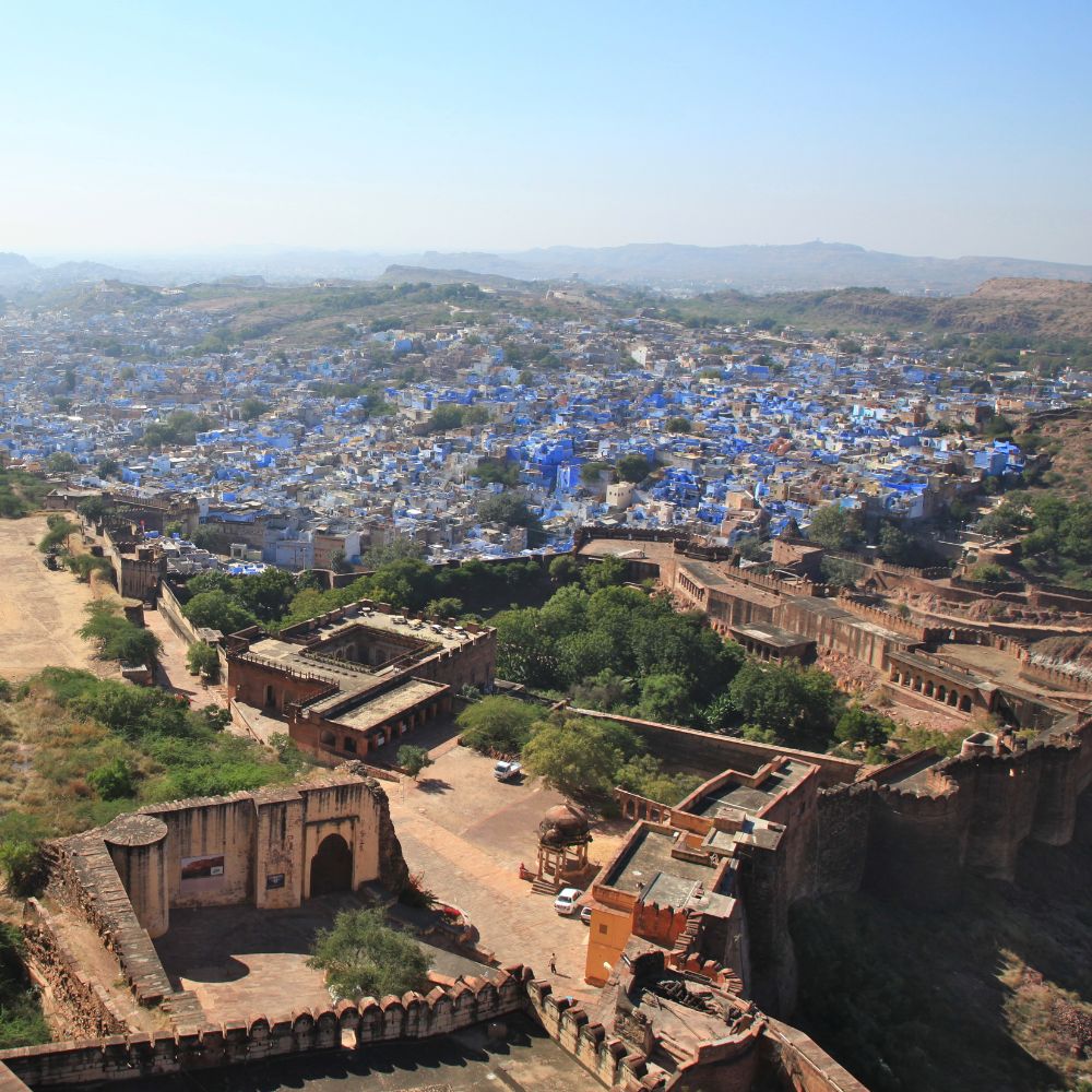 Blue City from Fort