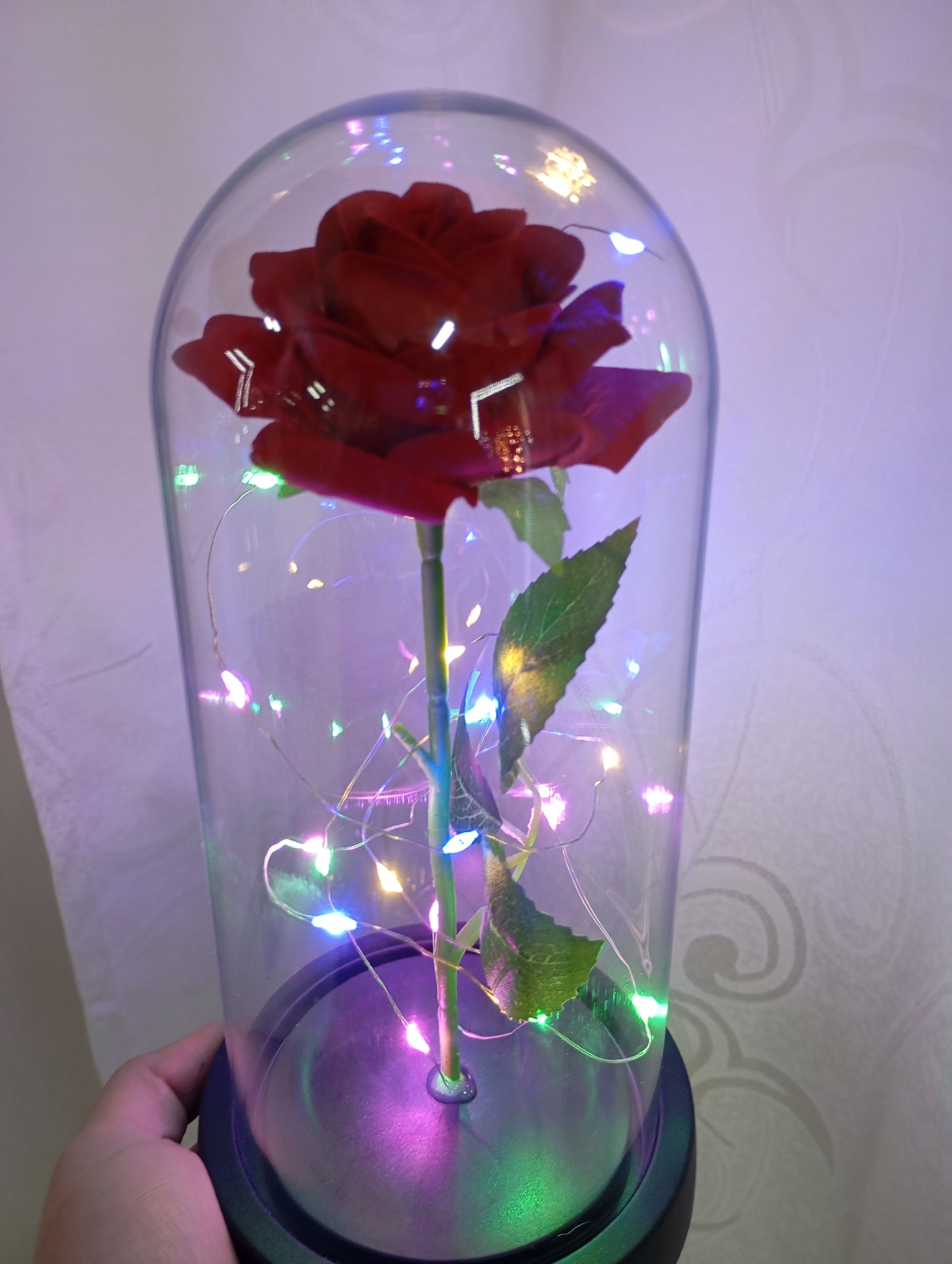 Rosa Eterna con Luz LED