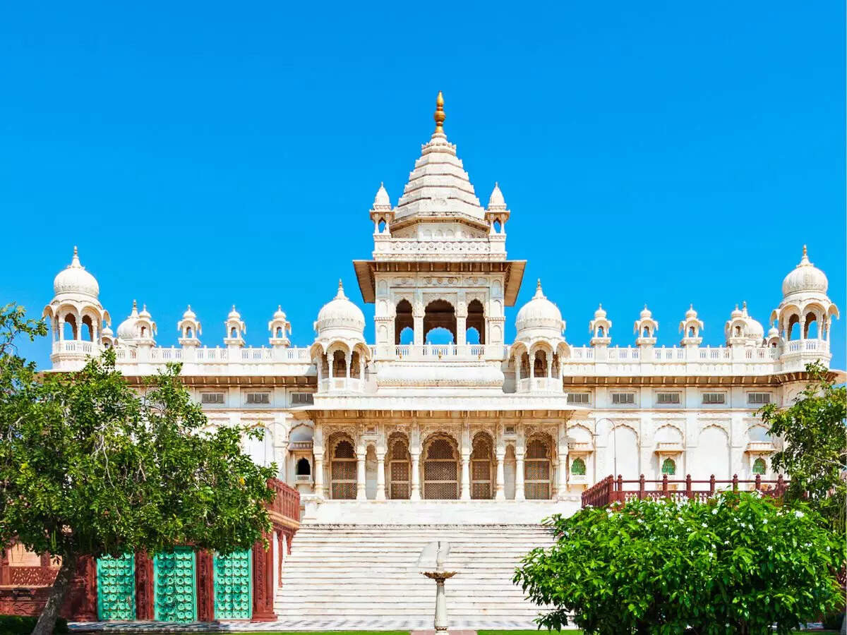 Jaswant Thada Marble Cenotaph Front