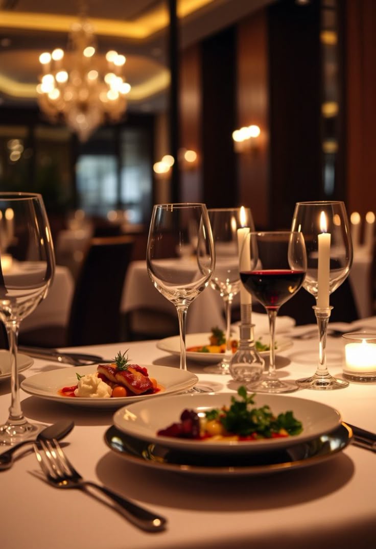 A table set for two