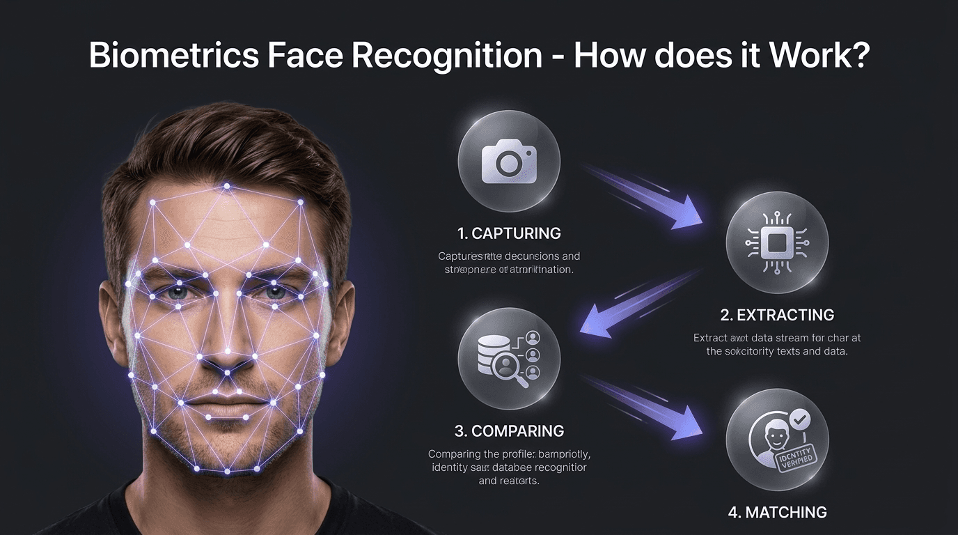 A digital face scan with biometric grid overlay, illustrating how AI deepfakes clone a public figure from a few seconds of video