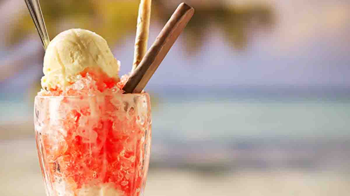 Prestinos con miel de tapa y helado