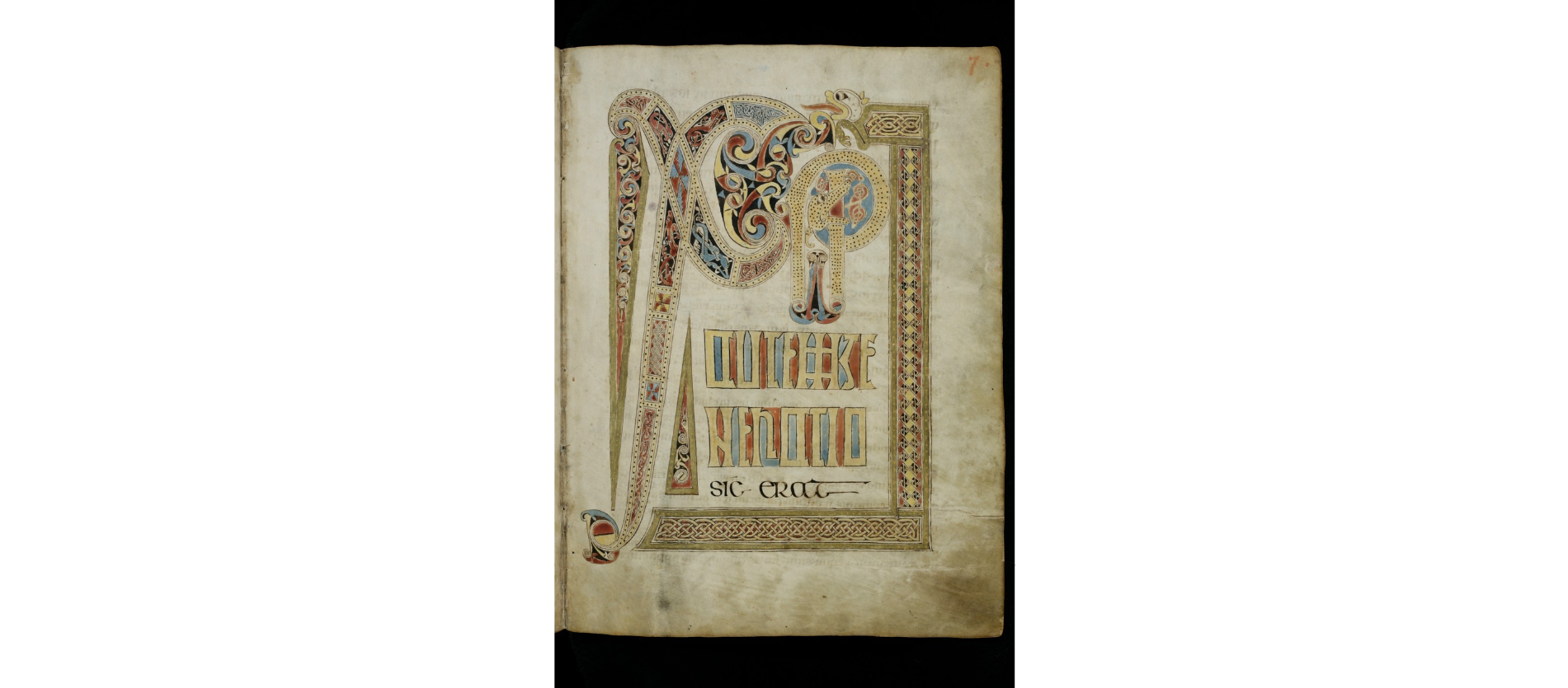 Chi Rho page (folio 34r), Book of Kells, c. 800.