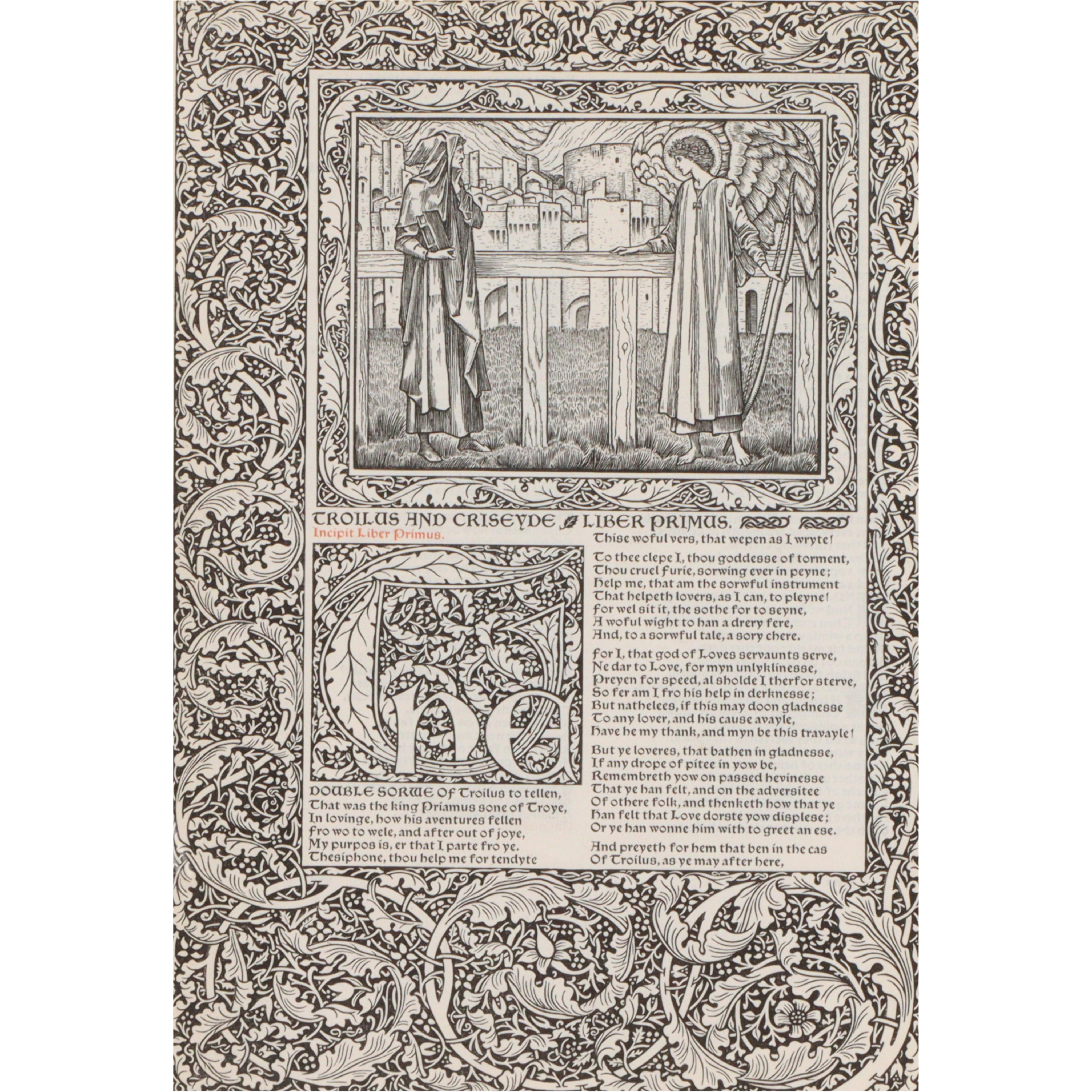 Page from The Works of Geoffrey Chaucer, Kelmscott Press, 1896.
