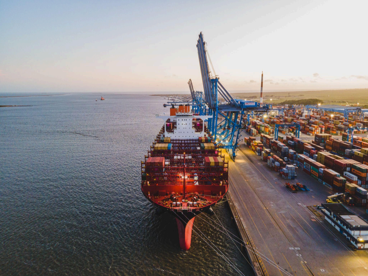 Container port logistics