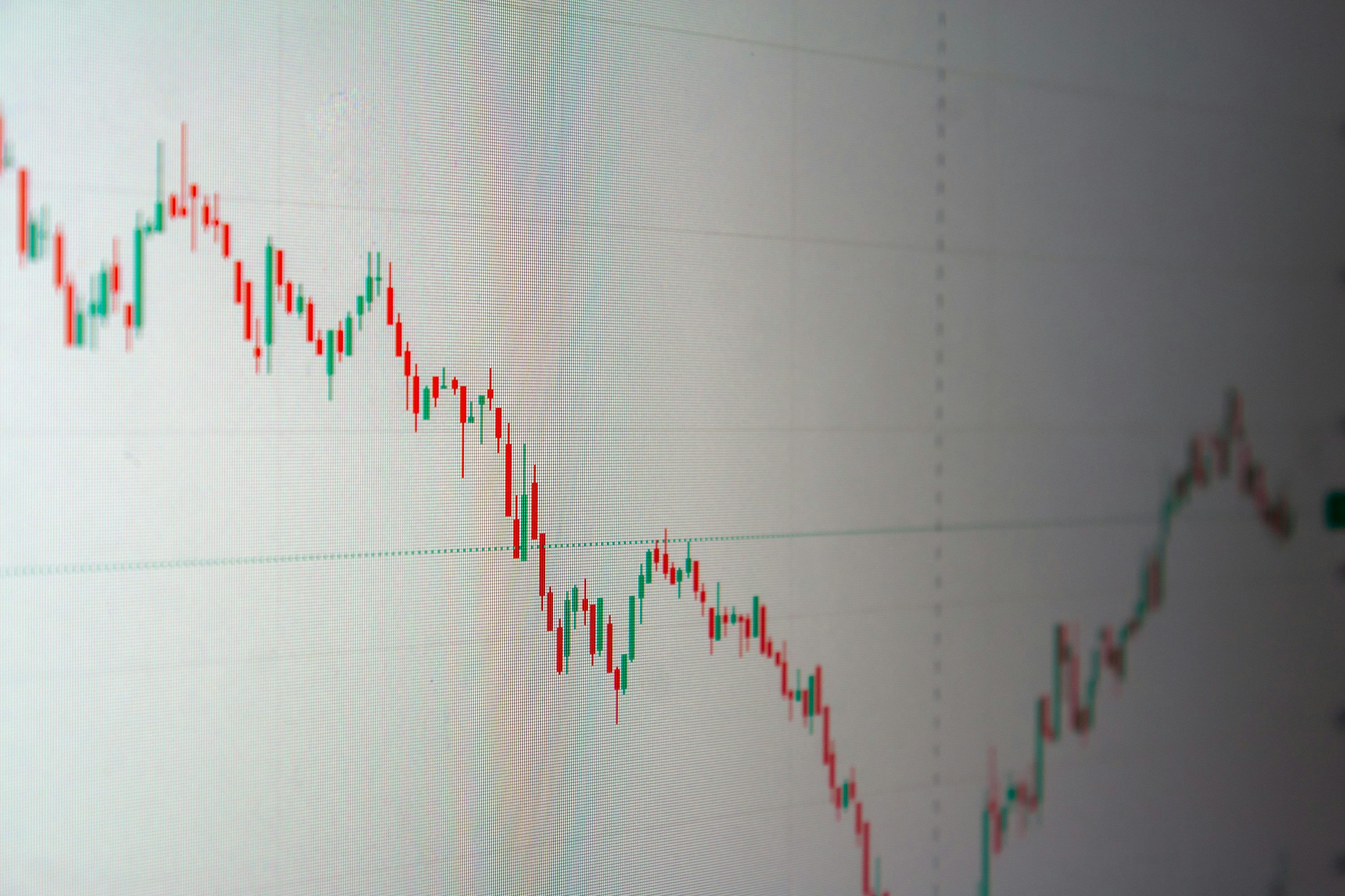A red downtrending chart, the scenario every trend prediction tool must handle honestly