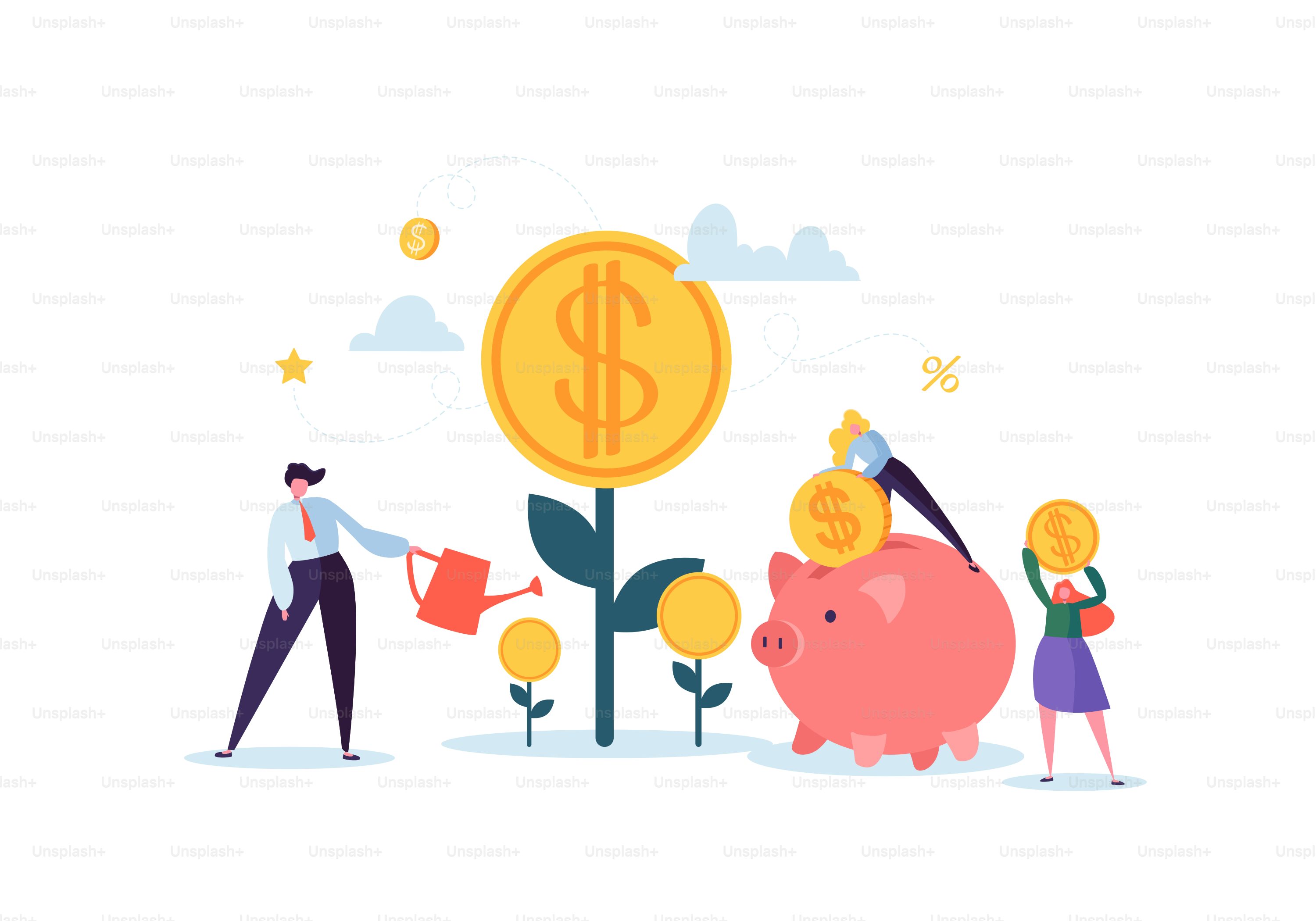 A piggy bank on a stack of coins, the savings habit that funds every investment plan